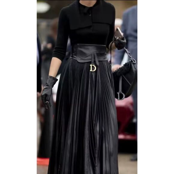 Luxury Boutique Wide Black Waist Belt Corset Style Stretch Statement Belt main image 2